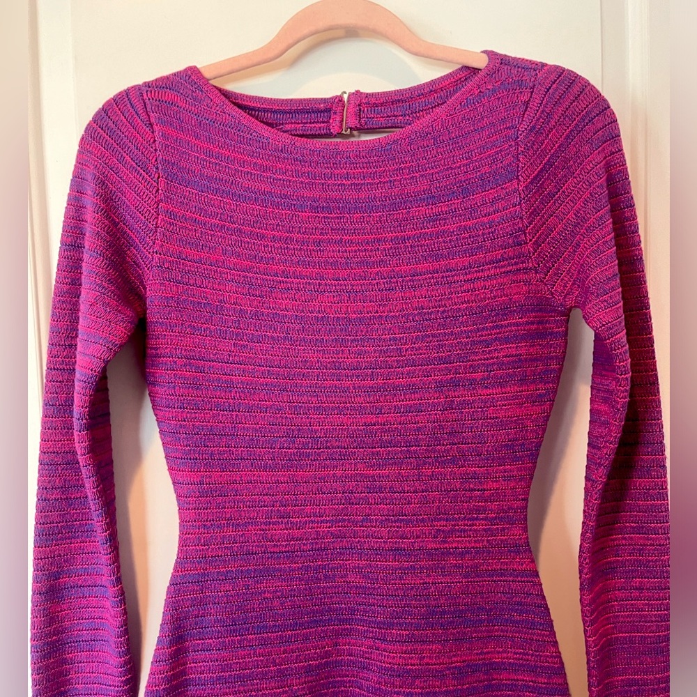 Magenta Purple Woven TORN by Ronny Kobo - Erin Dress - Large NWT - Picture 7 of 13